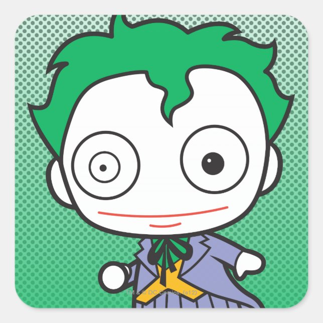Pegatina Cuadrada Mini Joker (Anverso)