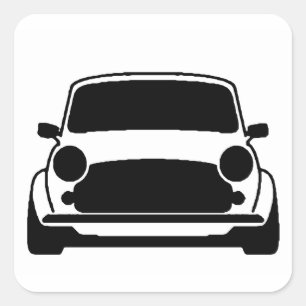 Pegatina Cuadrada Mini llano y simple