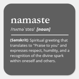 Pegatina Cuadrada Minimalista definición moderna del tipo de letra d