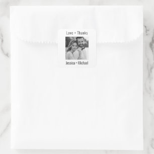 Pegatina Cuadrada 💍 Minimalista elegante