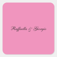 Minimalista nombre personalizado color rosa
