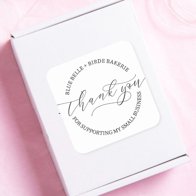 Pegatina Cuadrada Minimalistas gracias a la empresa HandwriterScript (Subido por el creador)