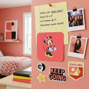 Pegatina Cuadrada Minnie