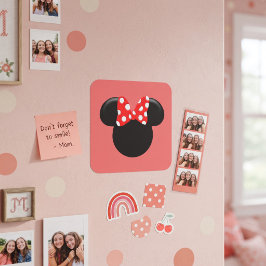Pegatina Cuadrada Minnie