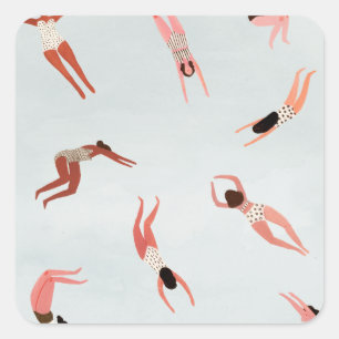 Pegatina Cuadrada Minnows