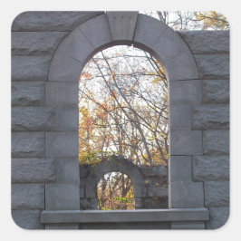 Pegatina Cuadrada Mirando hacia