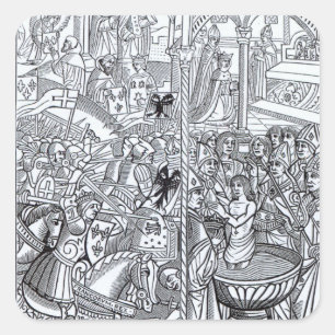 Pegatina Cuadrada 'Mirouer Historde France'