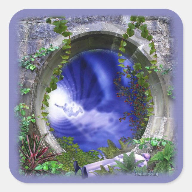 Pegatina Cuadrada Mis sueños (Anverso)