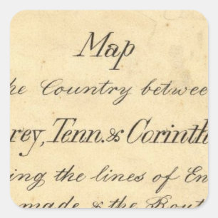 Pegatina Cuadrada Misisipi 7