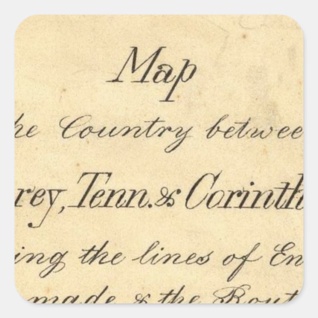 Pegatina Cuadrada Misisipi 7 (Anverso)