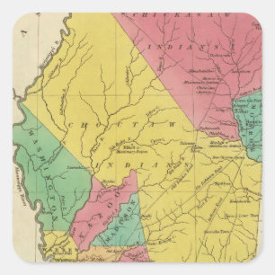 Pegatina Cuadrada Mississippi 9