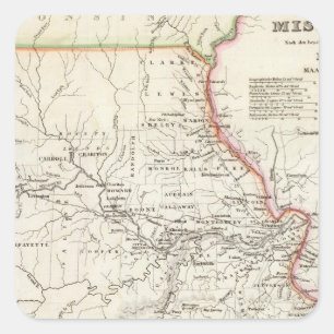 Pegatina Cuadrada Missouri 2