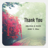 Misty Railroad Tracks Scene Photo You