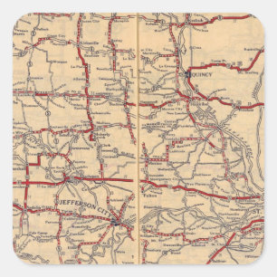 Pegatina Cuadrada Misuri 11