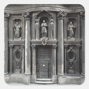 Pegatina Cuadrada Mitad inferior de la fachada, 1637-41