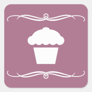 Pegatina Cuadrada mod cupcake
