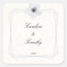 Moda Agua Geométrica Boda Floral de anémona