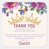 Moda floral Cumpleaños de la Corona Gracias