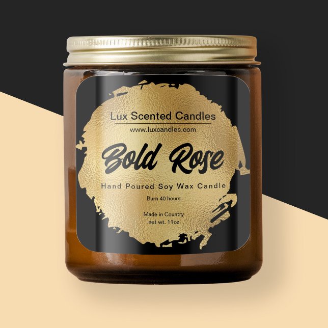 Pegatina Cuadrada Moda Relieve metalizado dorado negro producto mode (Subido por el creador)