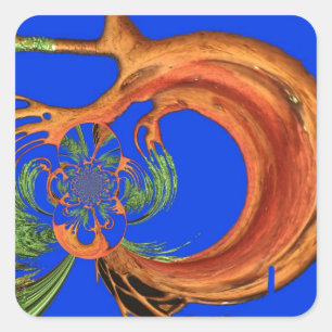 Pegatina Cuadrada Moda Ronda Hakuna Matata Armada Colección azul