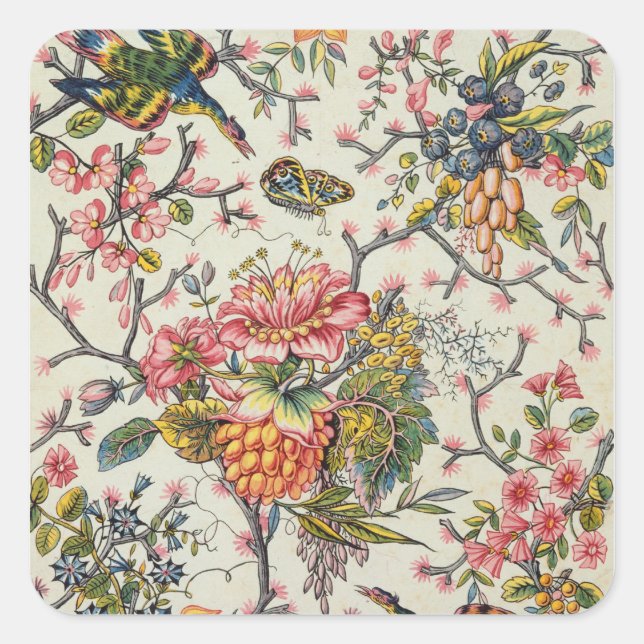 Pegatina Cuadrada Modelo indio (Anverso)