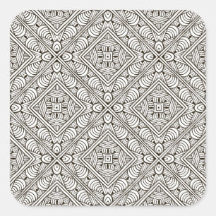 Pegatina Cuadrada Modelo inspirado