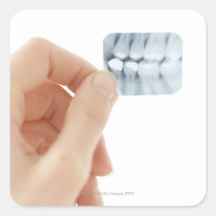 Pegatina Cuadrada MODELO PUBLICADO. Radiografía dental.