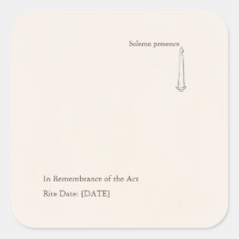 Pegatina Cuadrada Modern Christian Baptism Keepsake