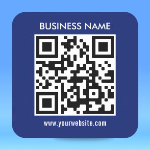 Pegatina Cuadrada Modern simple design   Easily upload your QR code