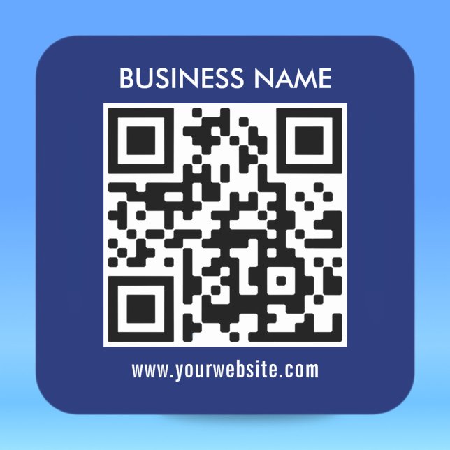 Pegatina Cuadrada Modern simple design | Easily upload your QR code (Subido por el creador)