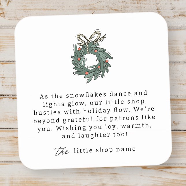 Pegatina Cuadrada Moderno Agradecimiento de Fiesta Minimalista para  (Subido por el creador)