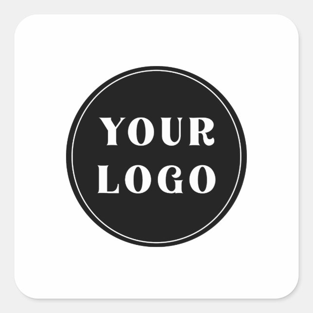 Pegatina Cuadrada Moderno, elegante, con estilo y personalizable (Anverso)