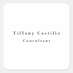 Pegatina Cuadrada Moderno sencillo y elegante