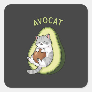Pegatina Cuadrada Modo de flujo de Guac
