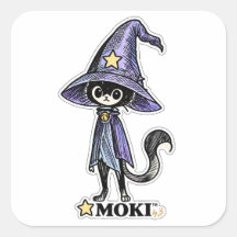 MOKI™ | Personaje Original de Gato Mágico Sticker