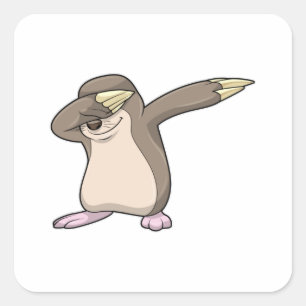 Pegatina Cuadrada Mole en Hip Hop Dance Dab