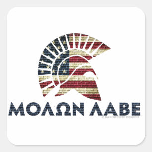 Pegatina Cuadrada ¡Molon Labe!