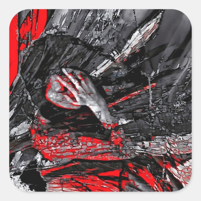 Pegatina Cuadrada Molten Soul (Anverso)