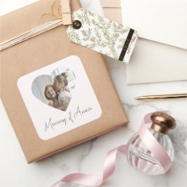 Pegatina Cuadrada Mommy Custom Name & Photo | Personalized Sticker