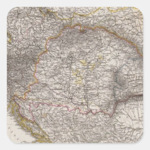 Pegatina Cuadrada Monarquía austro-húngara