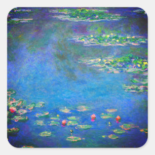 Pegatina Cuadrada Monet Water Lilies 1906