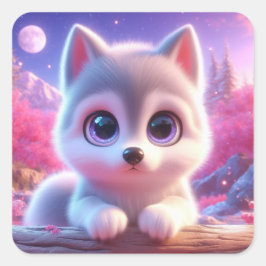 Pegatina Cuadrada "Monica"