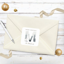 Monograma de Animales del Bosque de las Montañas N