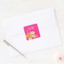 Monograma del Personalizado de flores silvestres m