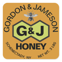 Monograma Honey Jar Wedding Favor