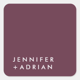 Pegatina Cuadrada monograma,nombre,