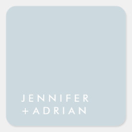 Pegatina Cuadrada monogramado, nombre,