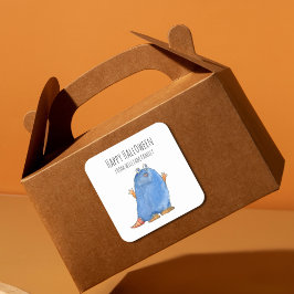 Pegatina Cuadrada Monster Candy Happy Halloween