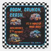 Monster Truck Bash Boy 5ª fiesta de cumpleaños