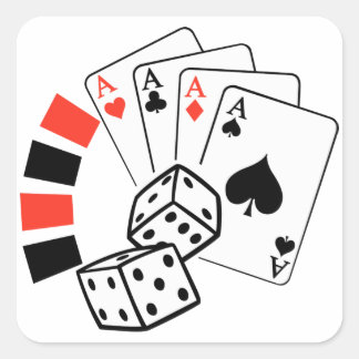 Pegatina Cuadrada Montaje de juego